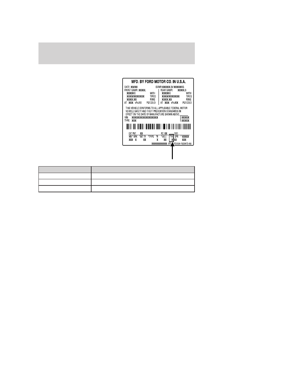 Transmission/transaxle code designations, Maintenance and specifications | FORD 2005 Mustang v.3 User Manual | Page 234 / 248