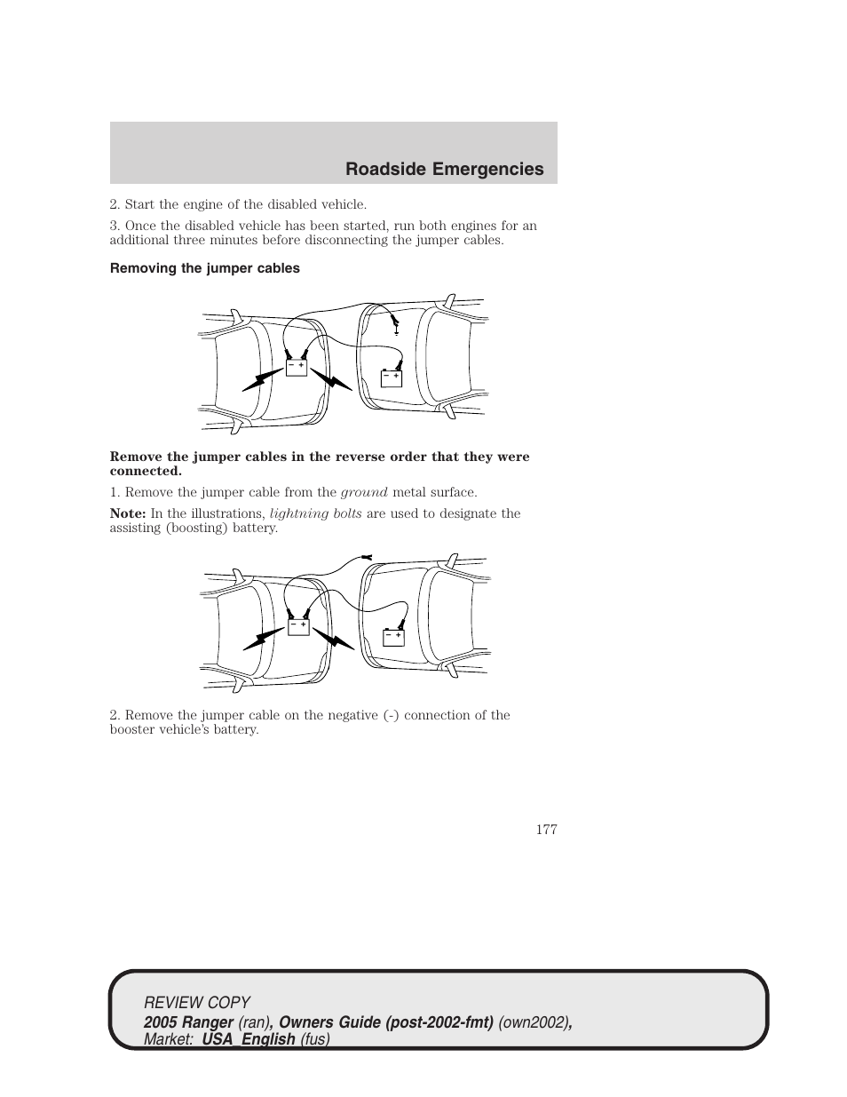 Roadside emergencies | FORD 2005 Ranger v.1 User Manual | Page 177 / 256