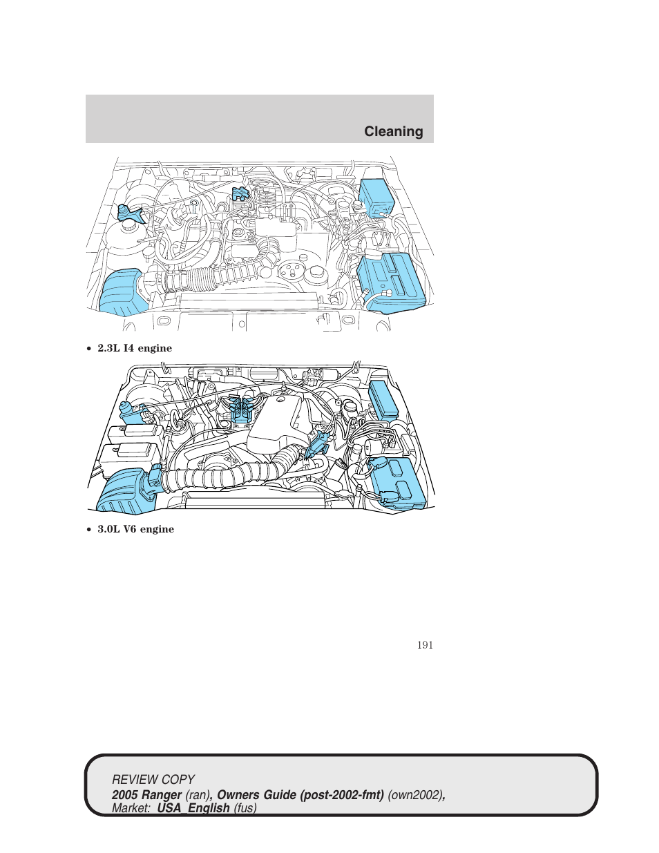 FORD 2005 Ranger v.1 User Manual | Page 191 / 256