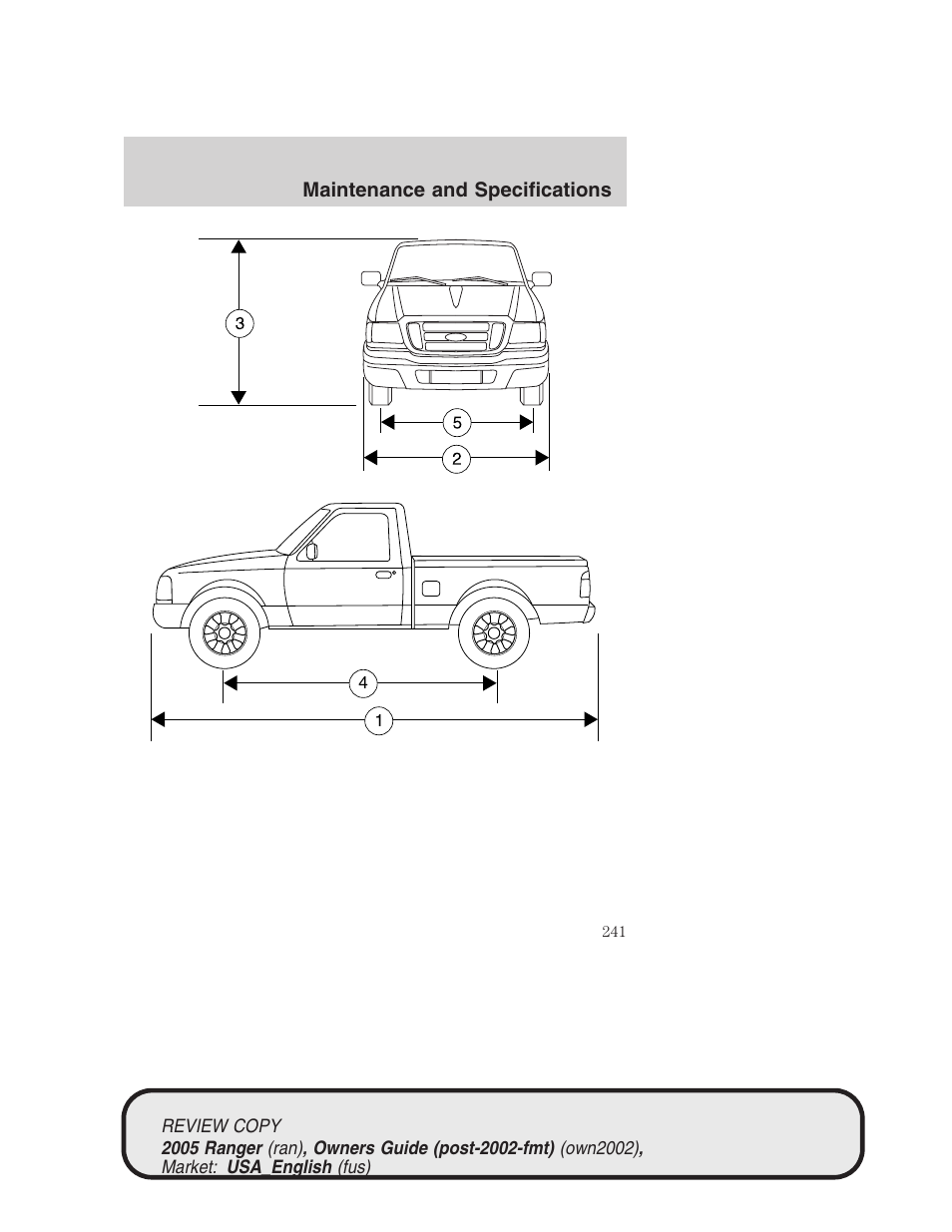 FORD 2005 Ranger v.1 User Manual | Page 241 / 256