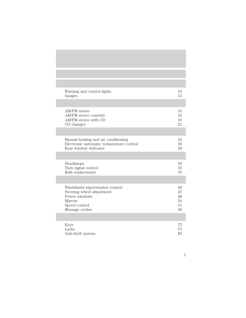 FORD 2005 Taurus v.1 User Manual | 248 pages