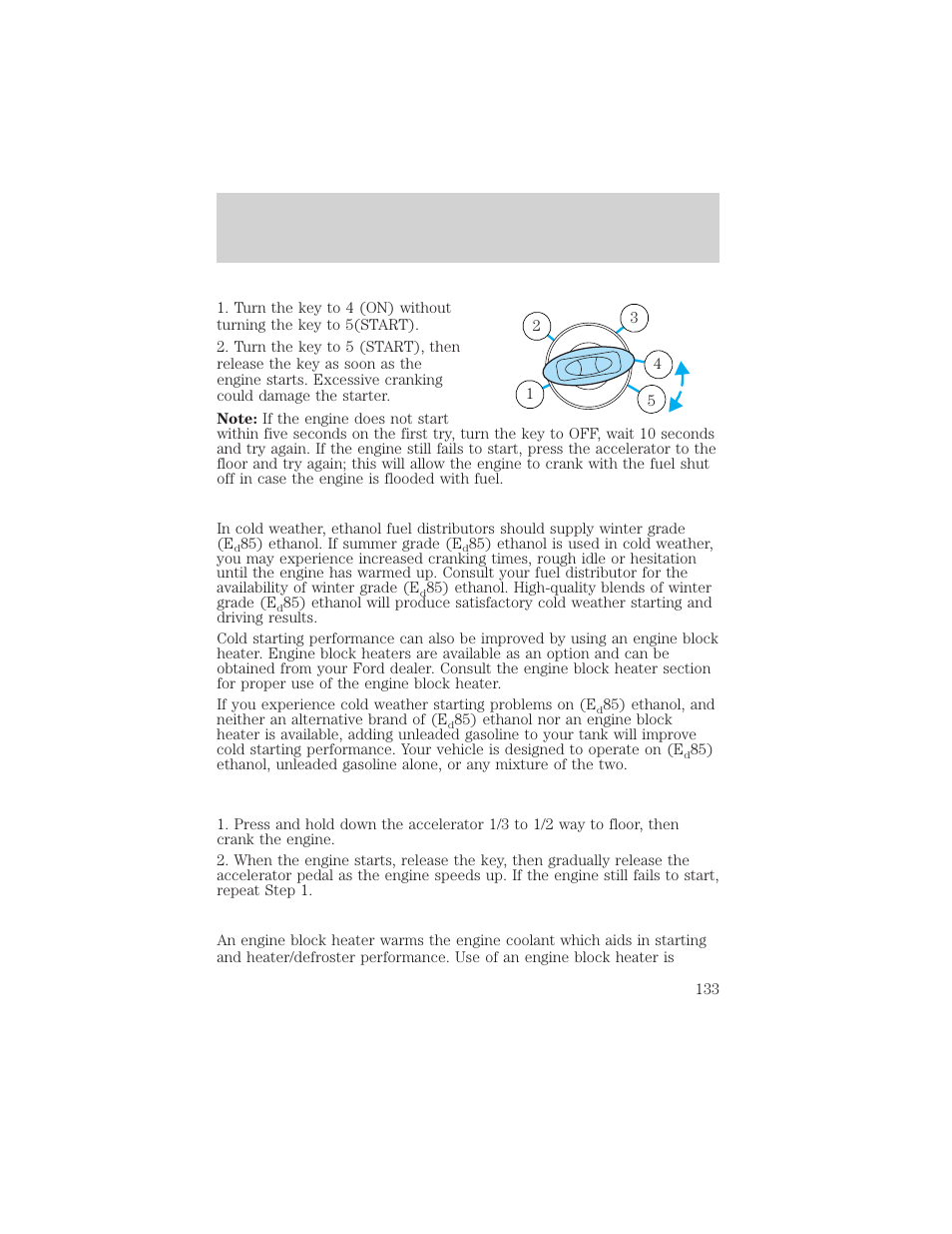 Driving | FORD 2005 Taurus v.1 User Manual | Page 133 / 248