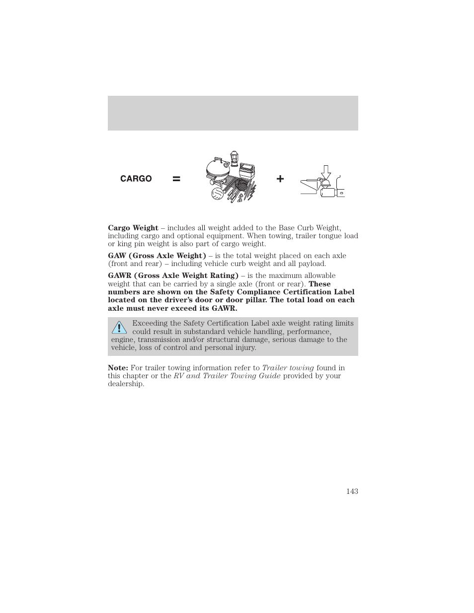 Driving | FORD 2005 Taurus v.1 User Manual | Page 143 / 248