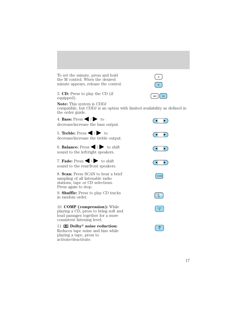 Entertainment systems | FORD 2005 Taurus v.1 User Manual | Page 17 / 248