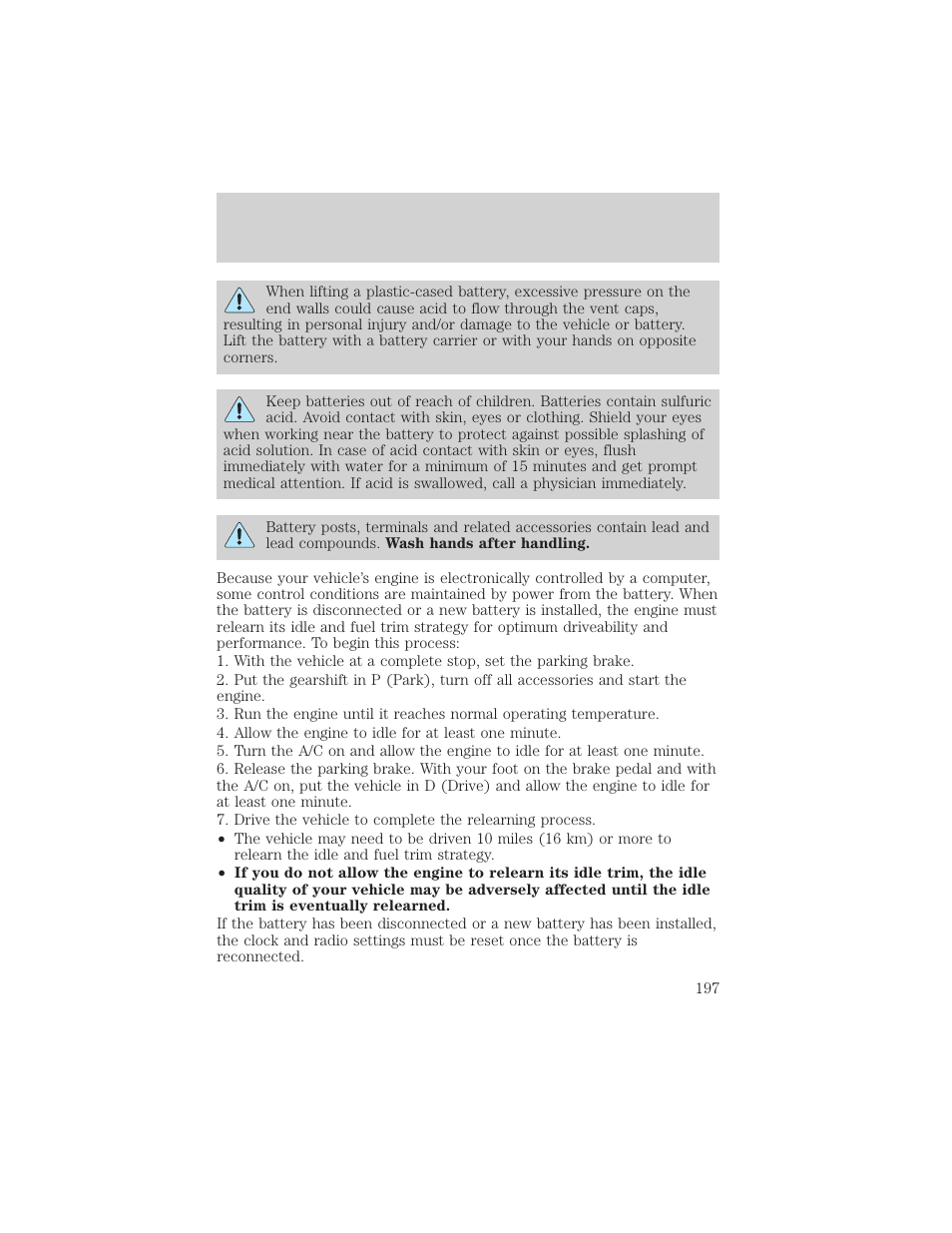 Maintenance and specifications | FORD 2005 Taurus v.1 User Manual | Page 197 / 248