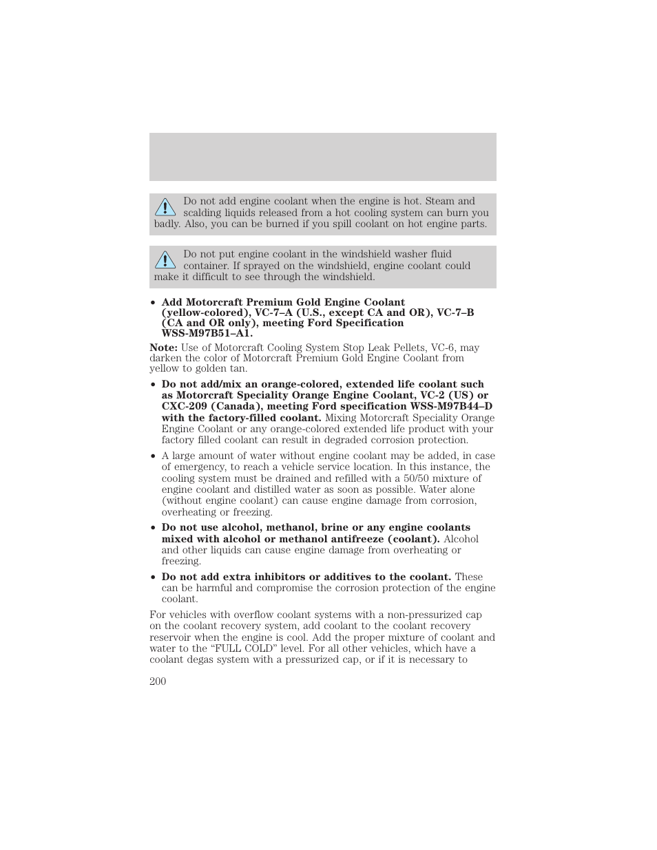 Maintenance and specifications | FORD 2005 Taurus v.1 User Manual | Page 200 / 248