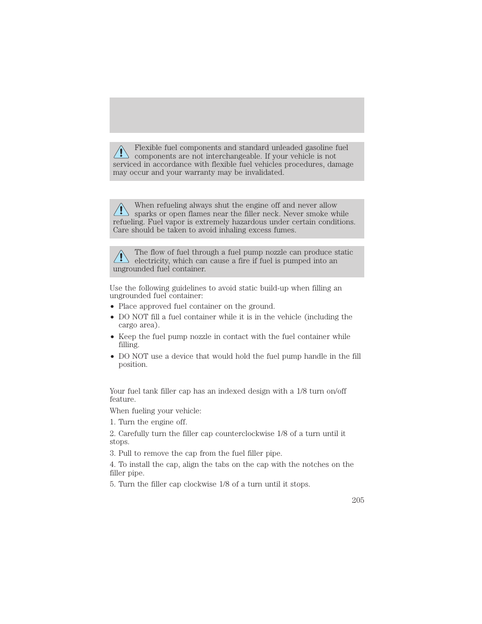 Maintenance and specifications | FORD 2005 Taurus v.1 User Manual | Page 205 / 248