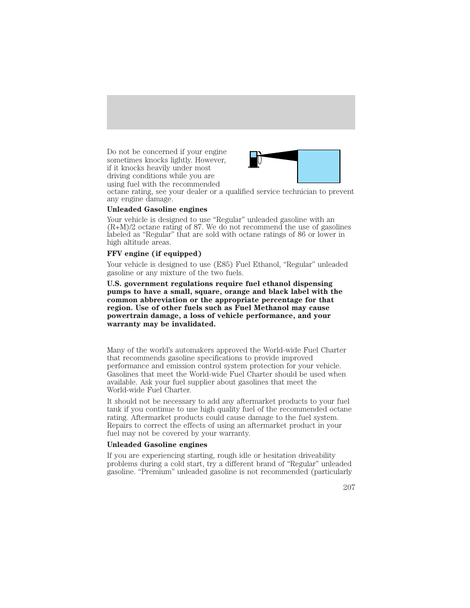 FORD 2005 Taurus v.1 User Manual | Page 207 / 248