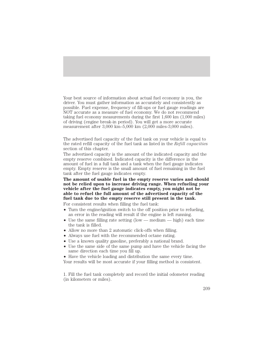 Maintenance and specifications | FORD 2005 Taurus v.1 User Manual | Page 209 / 248