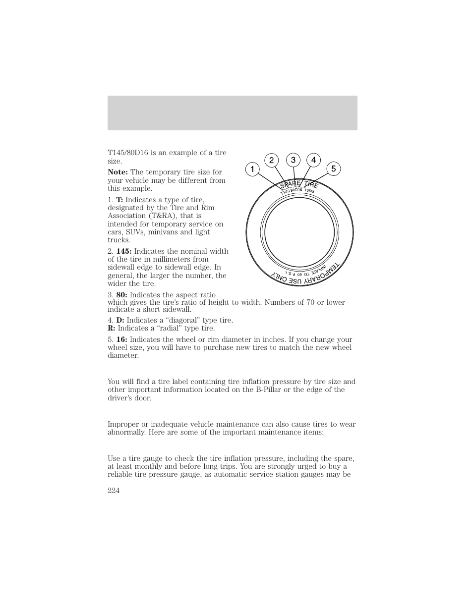 Maintenance and specifications | FORD 2005 Taurus v.1 User Manual | Page 224 / 248