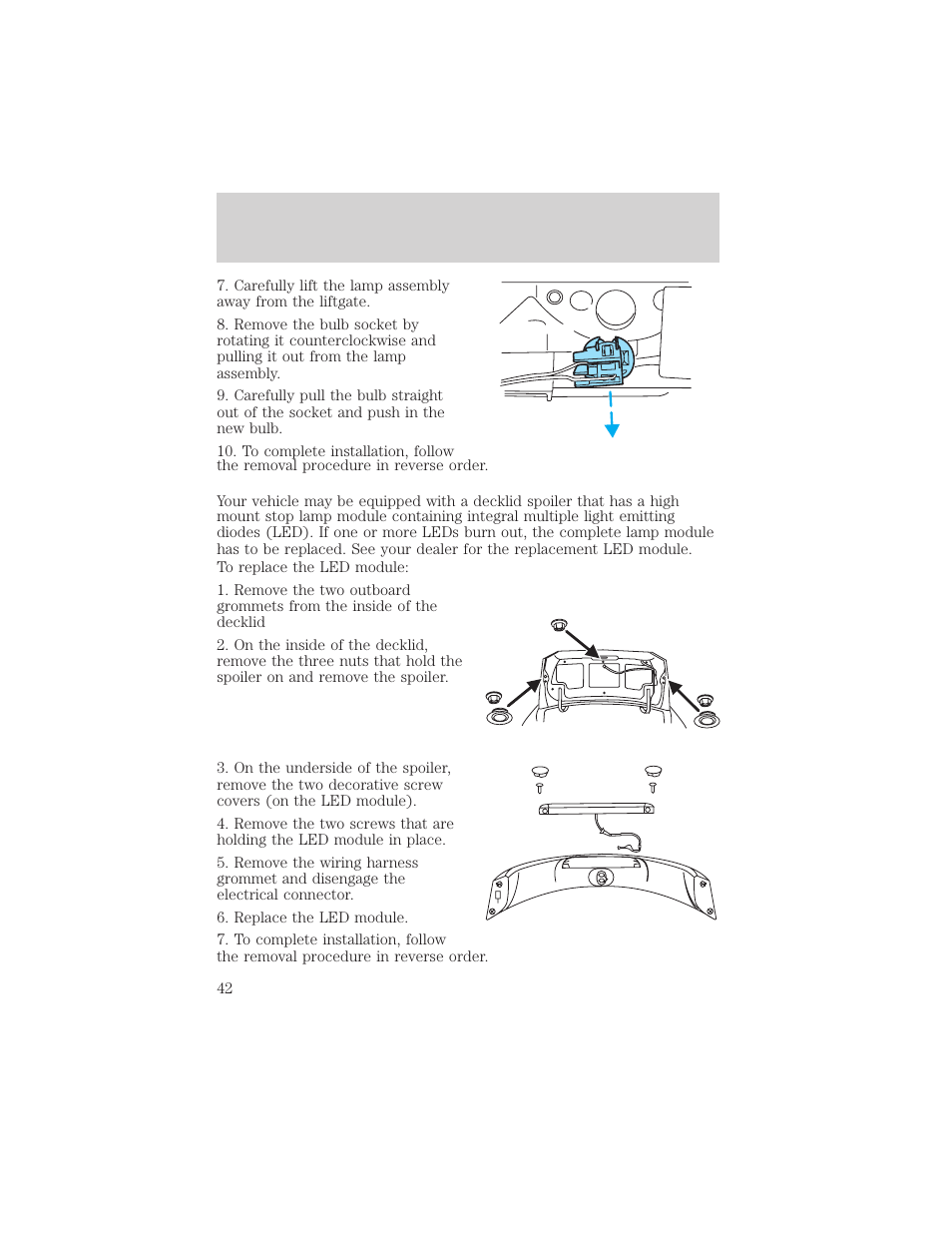 Lights | FORD 2005 Taurus v.1 User Manual | Page 42 / 248