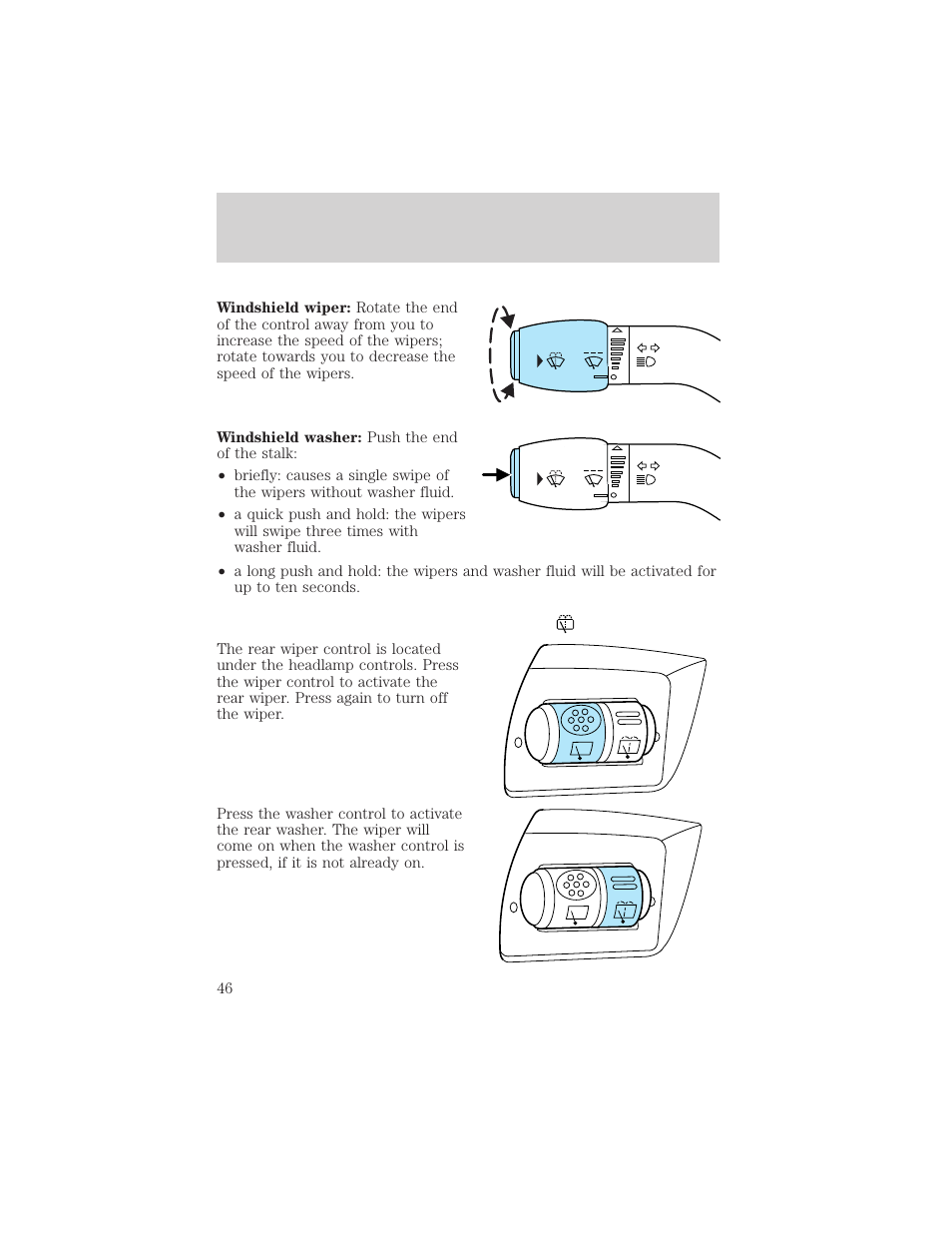 Driver controls | FORD 2005 Taurus v.1 User Manual | Page 46 / 248
