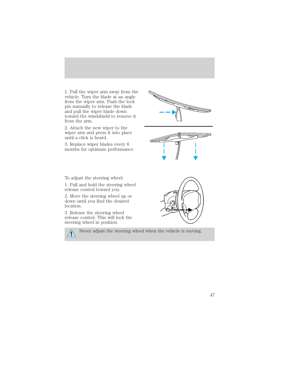 Driver controls | FORD 2005 Taurus v.1 User Manual | Page 47 / 248