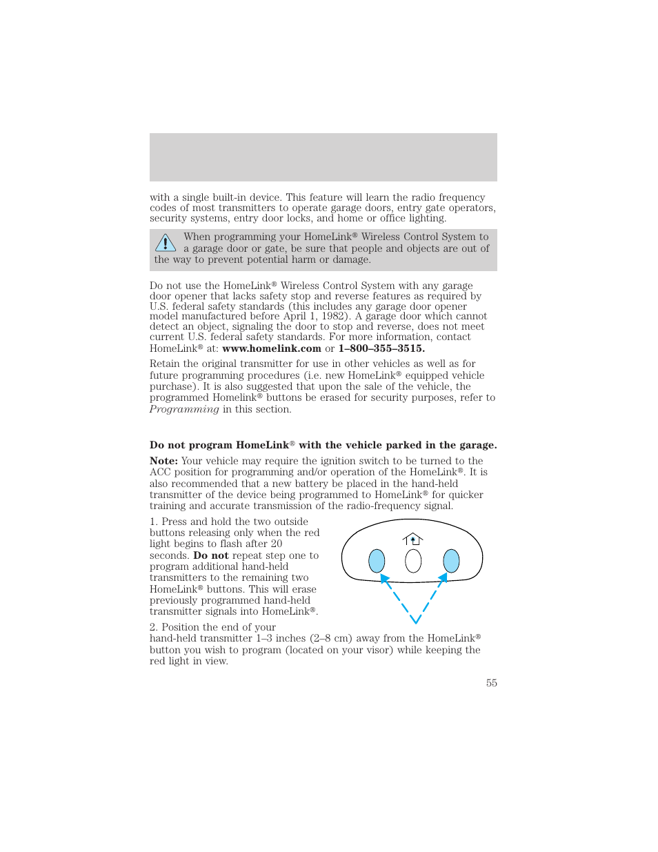 Driver controls | FORD 2005 Taurus v.1 User Manual | Page 55 / 248