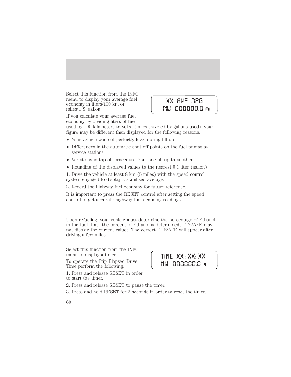 Driver controls | FORD 2005 Taurus v.1 User Manual | Page 60 / 248