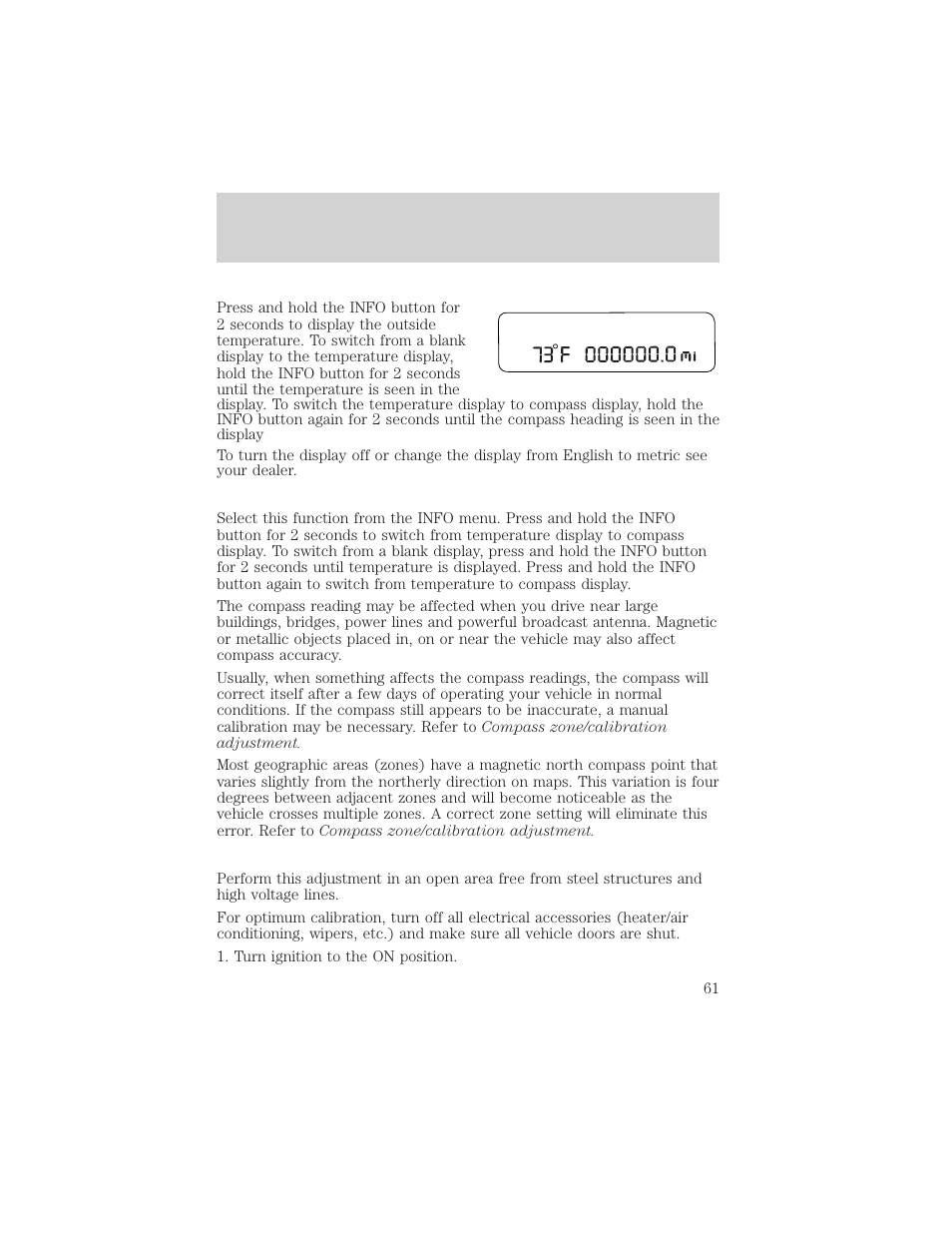 Driver controls | FORD 2005 Taurus v.1 User Manual | Page 61 / 248
