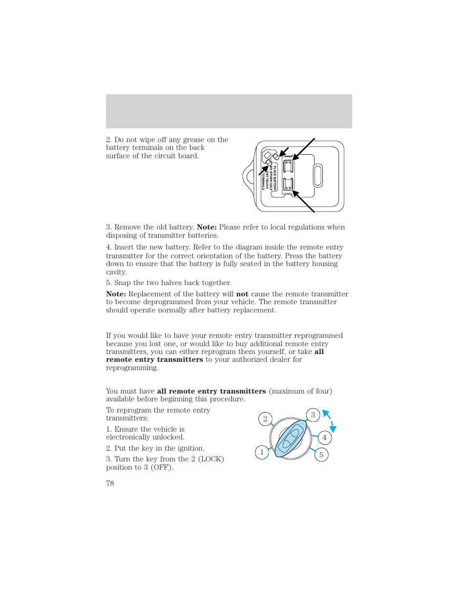 Locks and security | FORD 2005 Taurus v.1 User Manual | Page 78 / 248