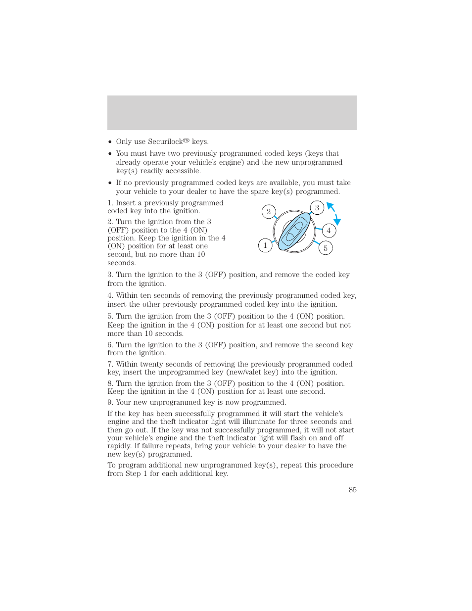 Locks and security | FORD 2005 Taurus v.1 User Manual | Page 85 / 248