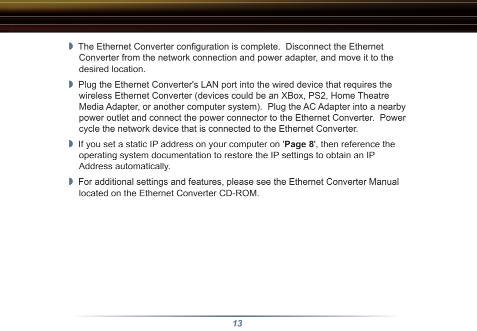 Buffalo Technology WLI3-TX1-G54 User Manual | Page 13 / 27