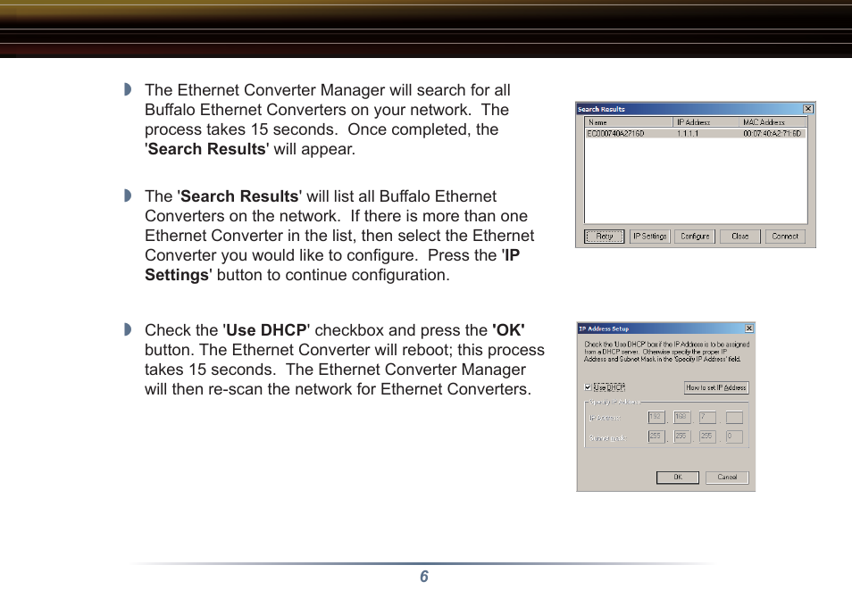 Buffalo Technology WLI3-TX1-G54 User Manual | Page 6 / 27