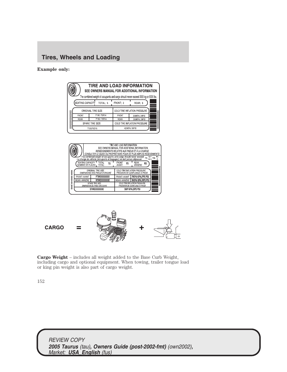 FORD 2005 Taurus v.2 User Manual | Page 152 / 248