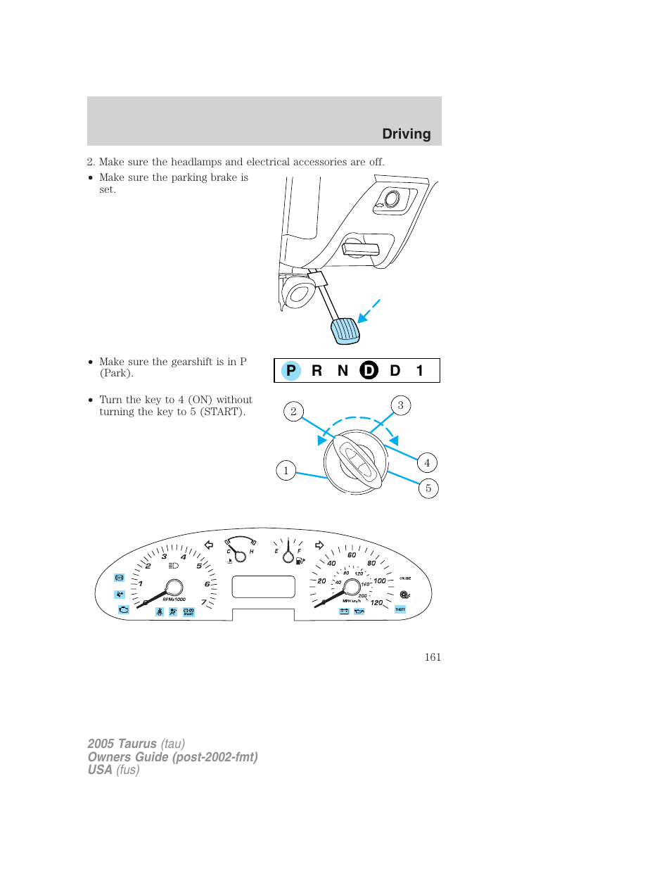 FORD 2005 Taurus v.3 User Manual | Page 161 / 256