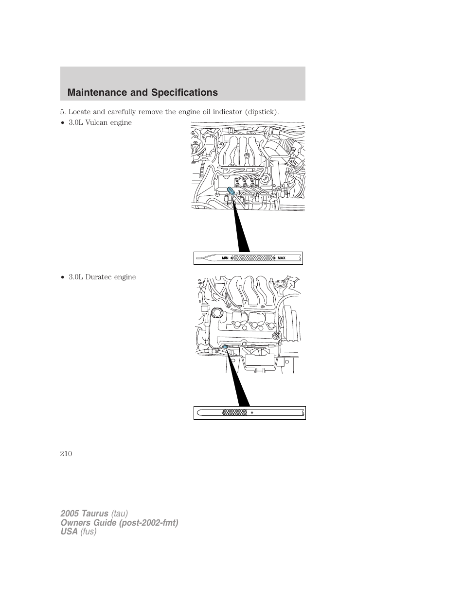FORD 2005 Taurus v.3 User Manual | Page 210 / 256