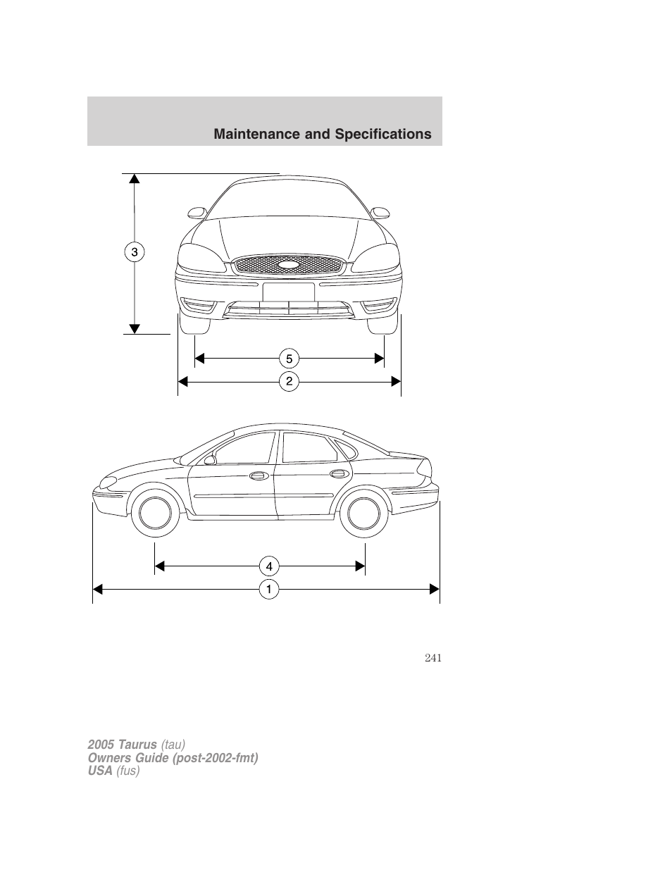 FORD 2005 Taurus v.3 User Manual | Page 241 / 256