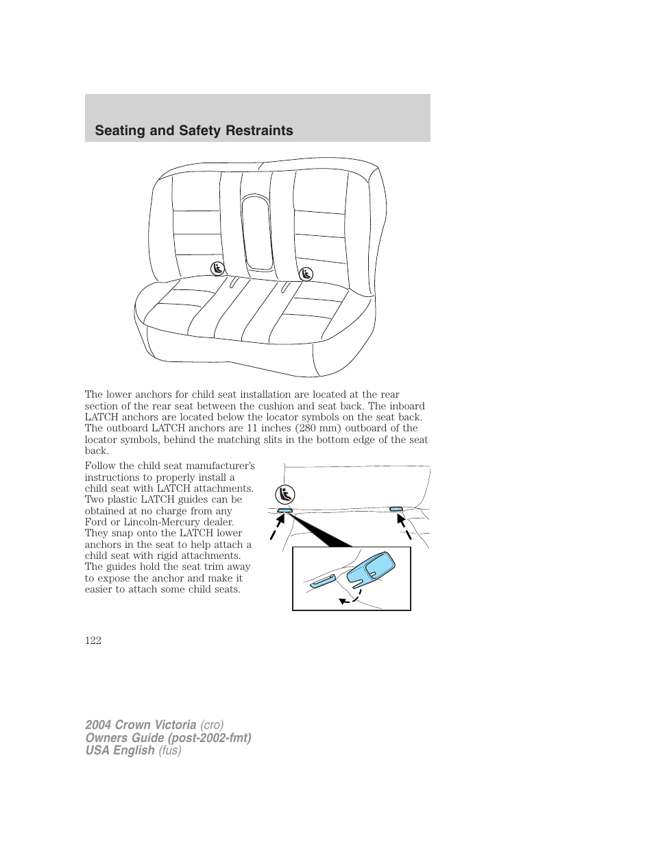 FORD 2004 Crown Victoria v.2 User Manual | Page 122 / 248