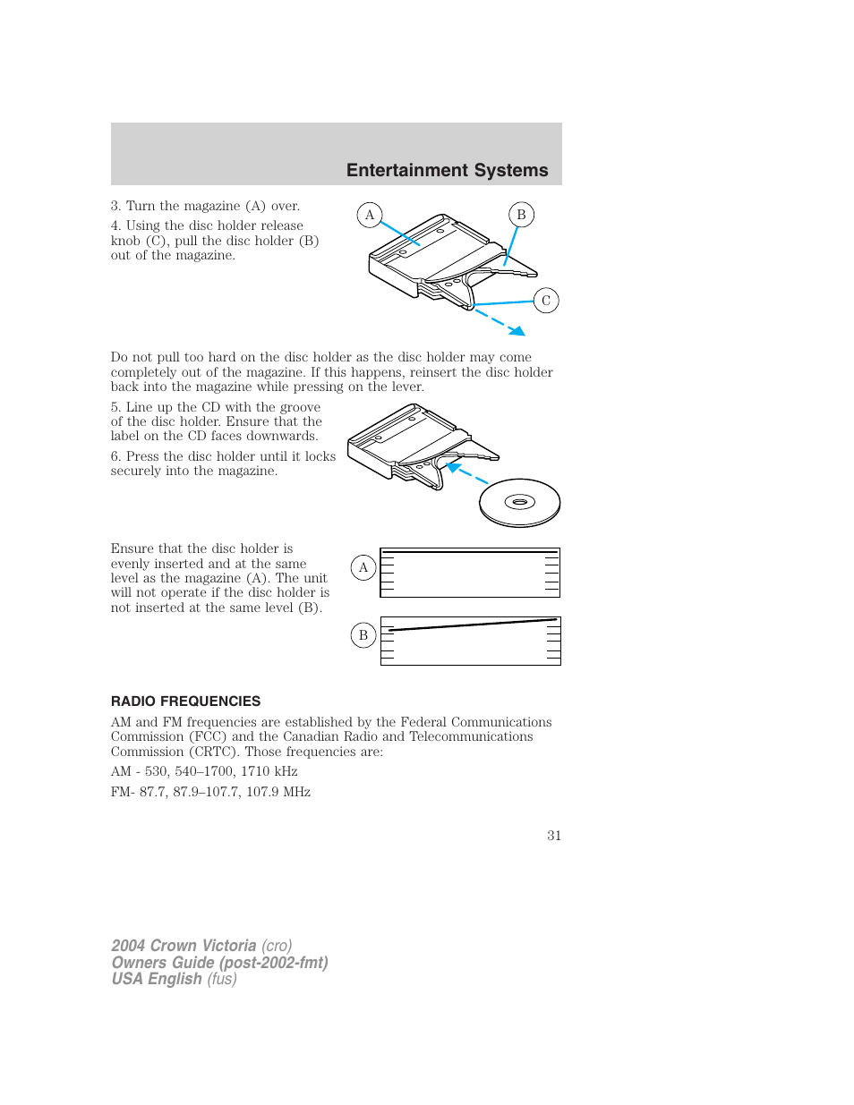 Entertainment systems | FORD 2004 Crown Victoria v.2 User Manual | Page 31 / 248