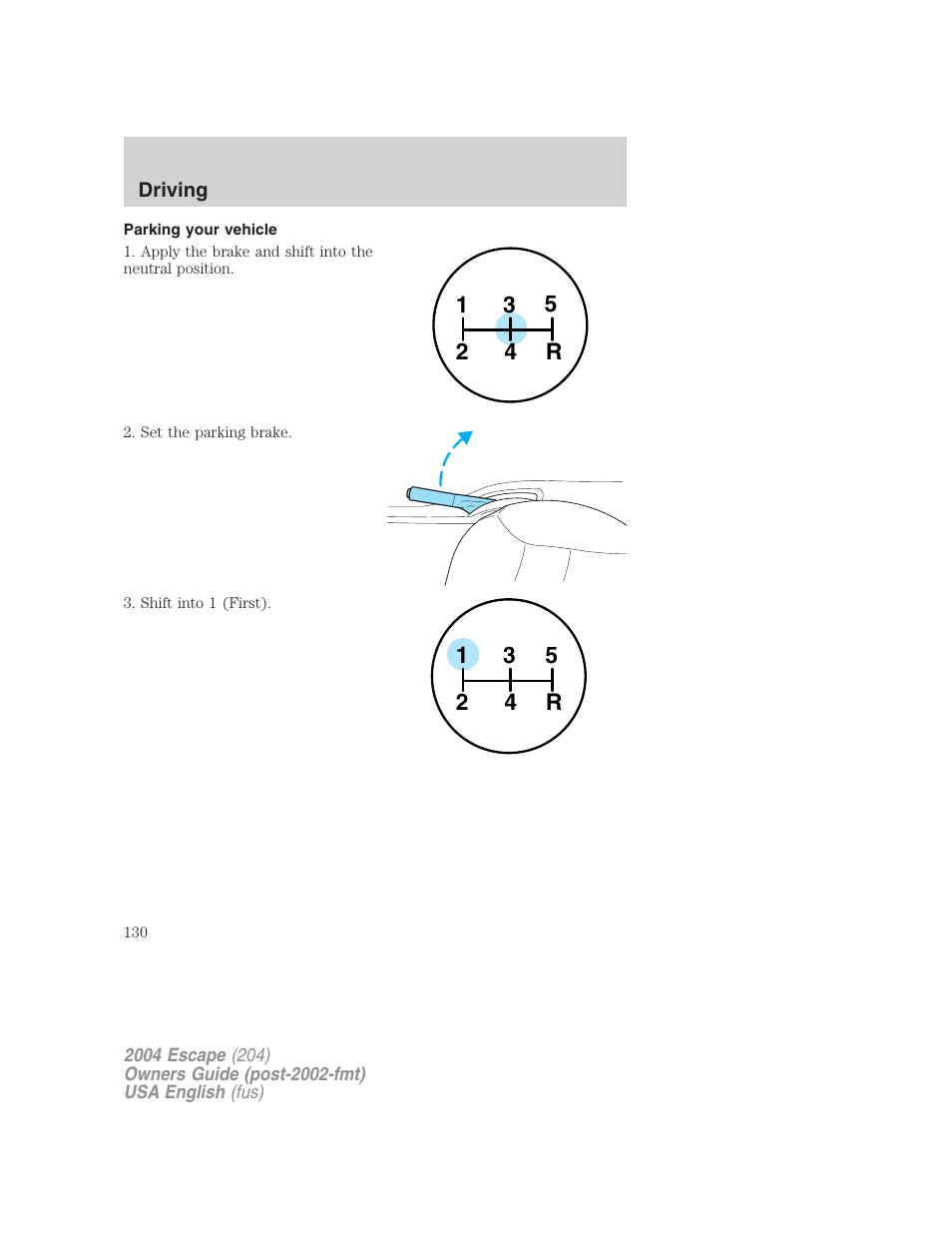 FORD 2004 Escape v.2 User Manual | Page 130 / 256