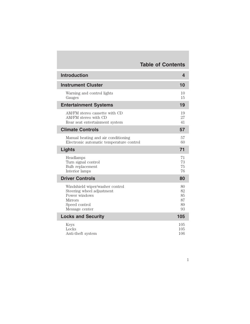 FORD 2004 Excursion v.1 User Manual | 272 pages