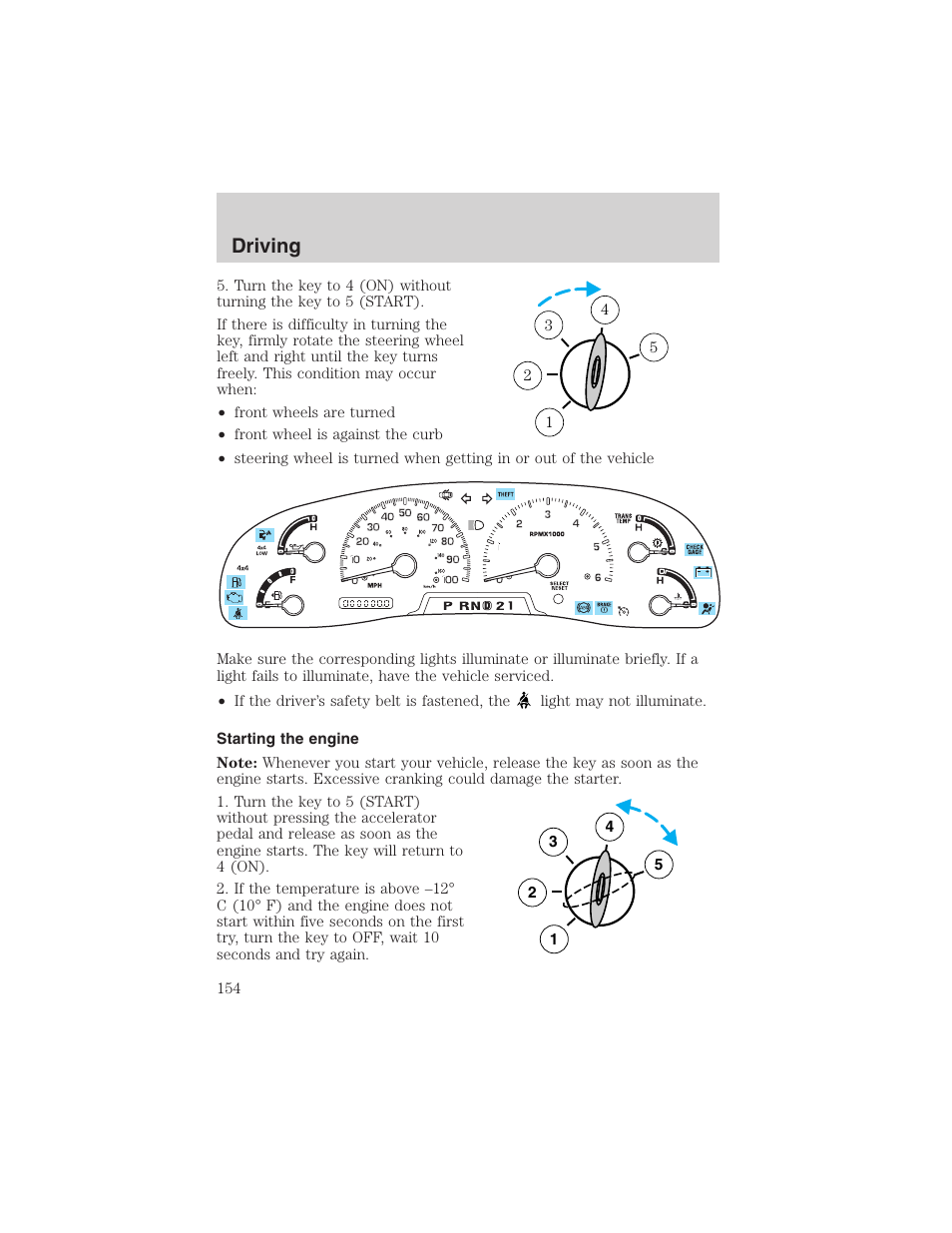 Driving | FORD 2004 Excursion v.1 User Manual | Page 154 / 272