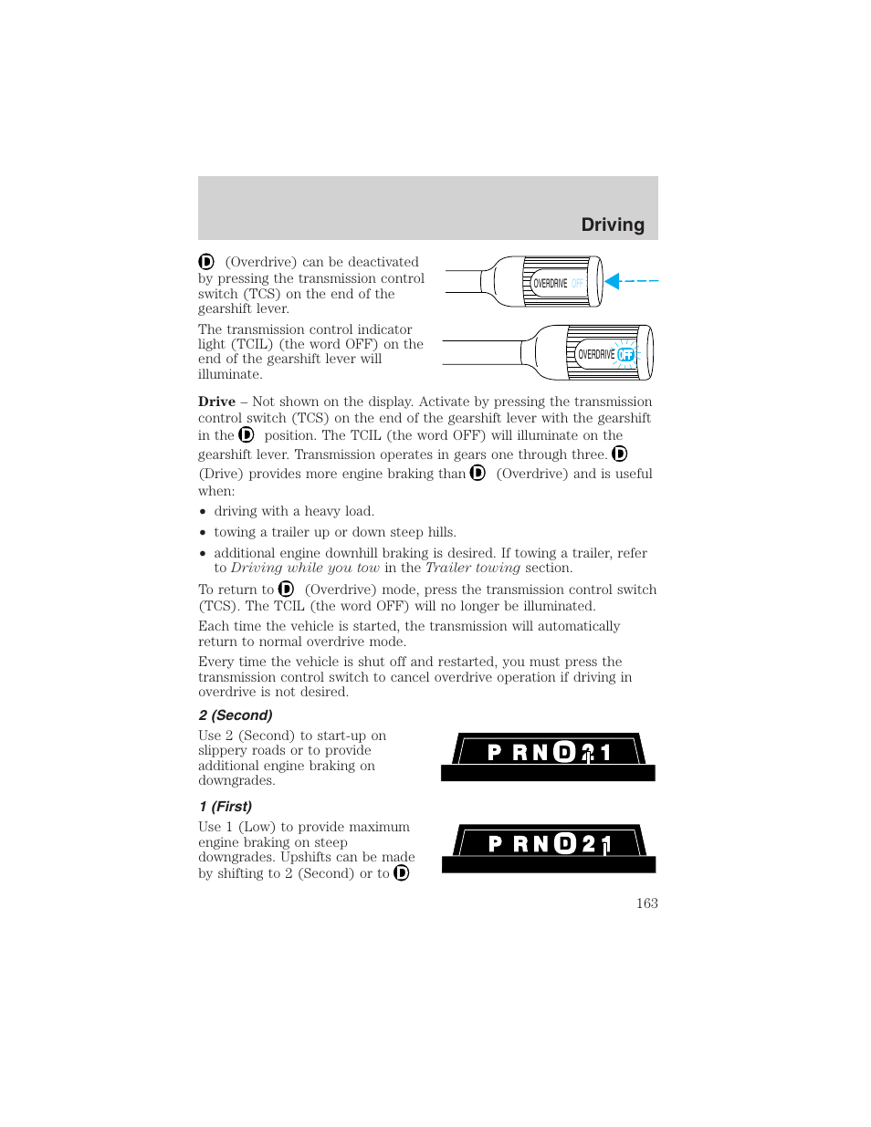 Driving | FORD 2004 Excursion v.1 User Manual | Page 163 / 272