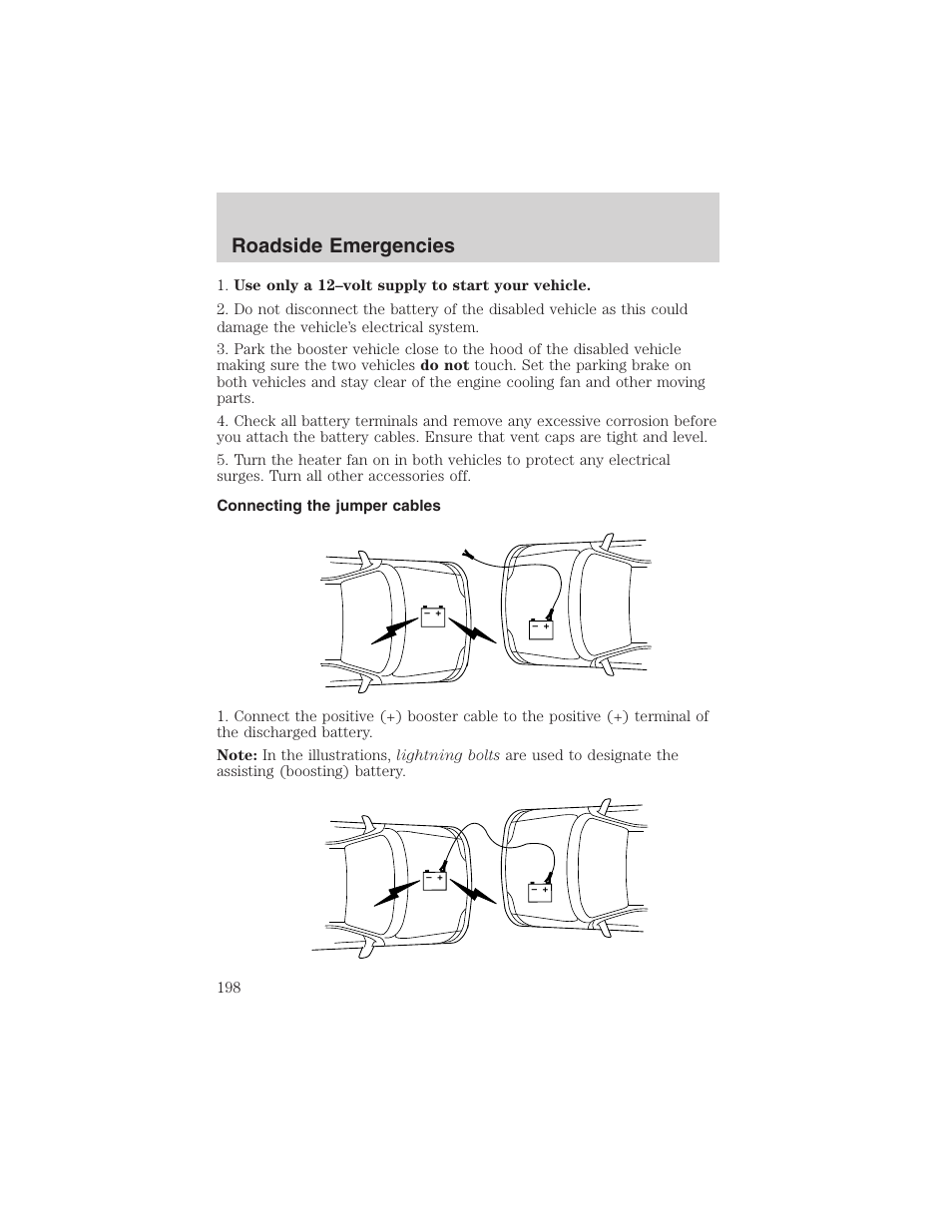 Roadside emergencies | FORD 2004 Excursion v.1 User Manual | Page 198 / 272
