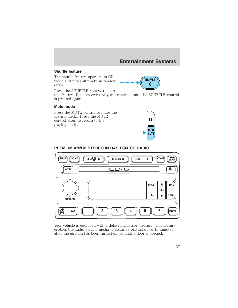 Entertainment systems | FORD 2004 Excursion v.1 User Manual | Page 27 / 272