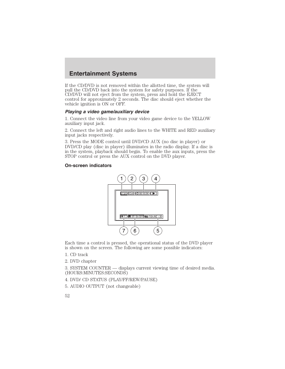 Entertainment systems | FORD 2004 Excursion v.1 User Manual | Page 52 / 272