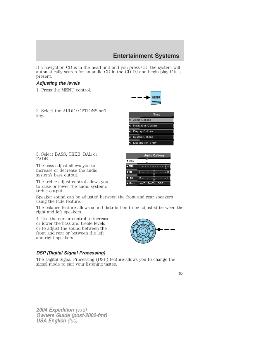 Entertainment systems | FORD 2004 Expedition v.1 User Manual | Page 53 / 344