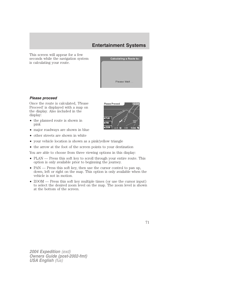 Entertainment systems | FORD 2004 Expedition v.1 User Manual | Page 71 / 344