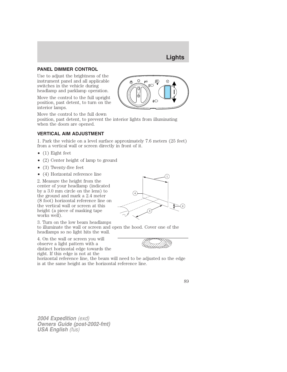 Lights | FORD 2004 Expedition v.1 User Manual | Page 89 / 344