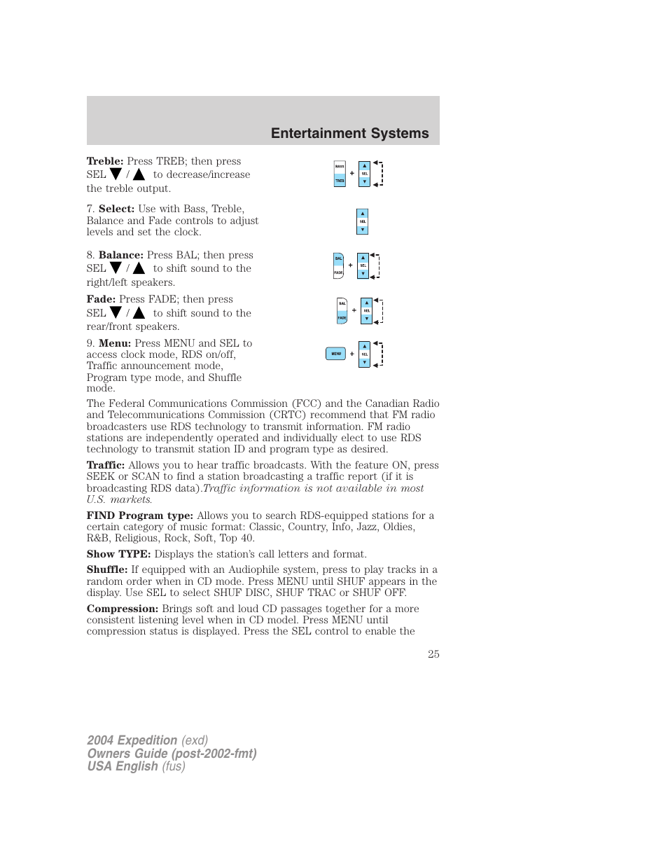Entertainment systems | FORD 2004 Expedition v.3 User Manual | Page 25 / 360