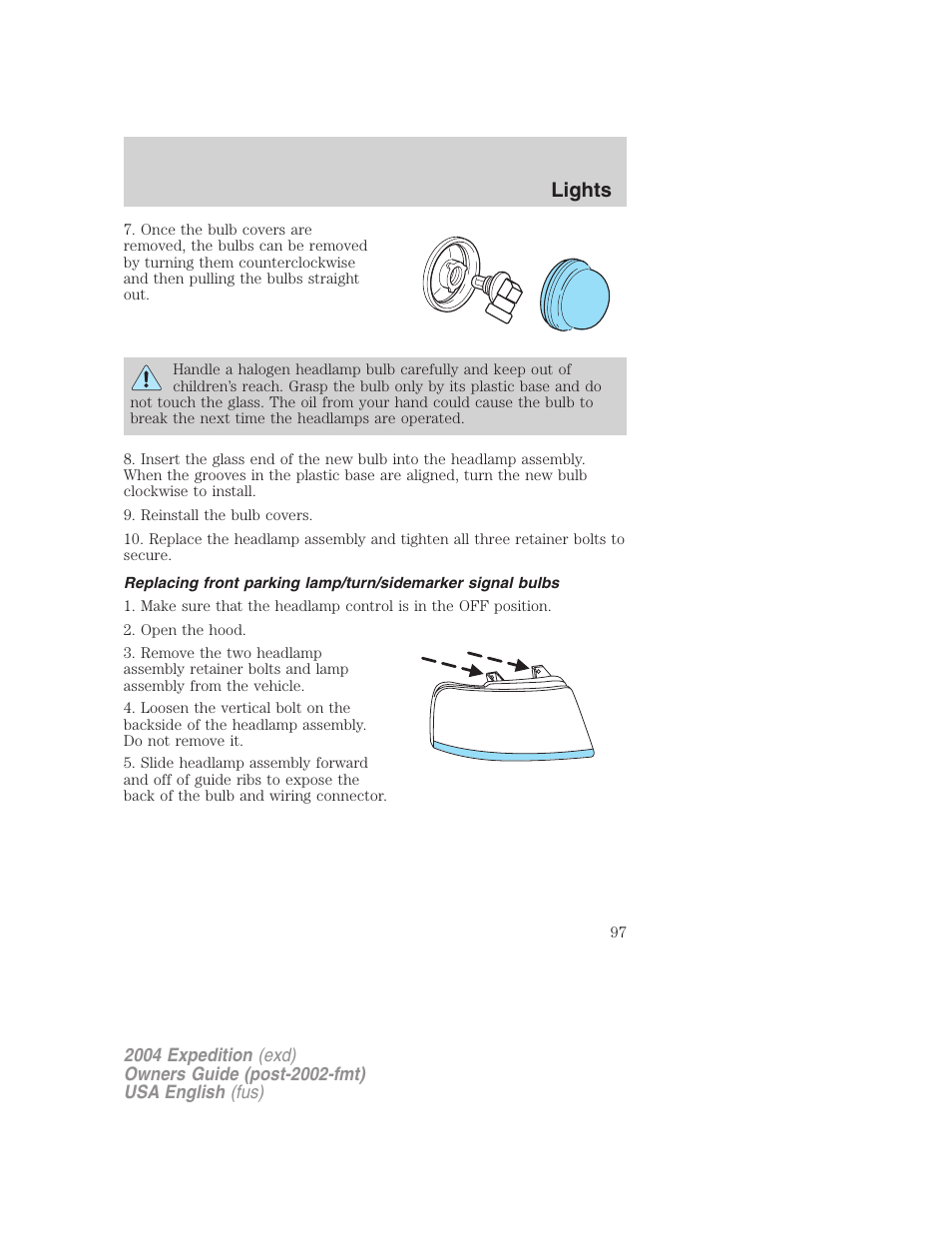 Lights | FORD 2004 Expedition v.3 User Manual | Page 97 / 360