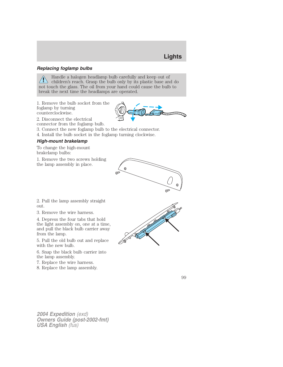 Lights | FORD 2004 Expedition v.3 User Manual | Page 99 / 360