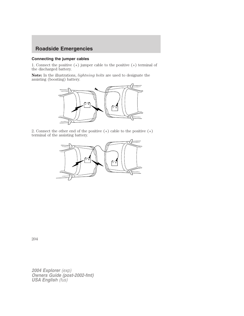 Roadside emergencies | FORD 2004 Explorer v.1 User Manual | Page 204 / 296