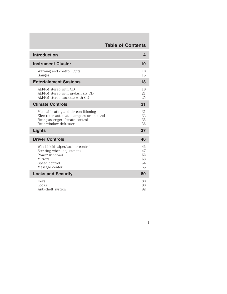 FORD 2004 Explorer v.2 User Manual | 296 pages