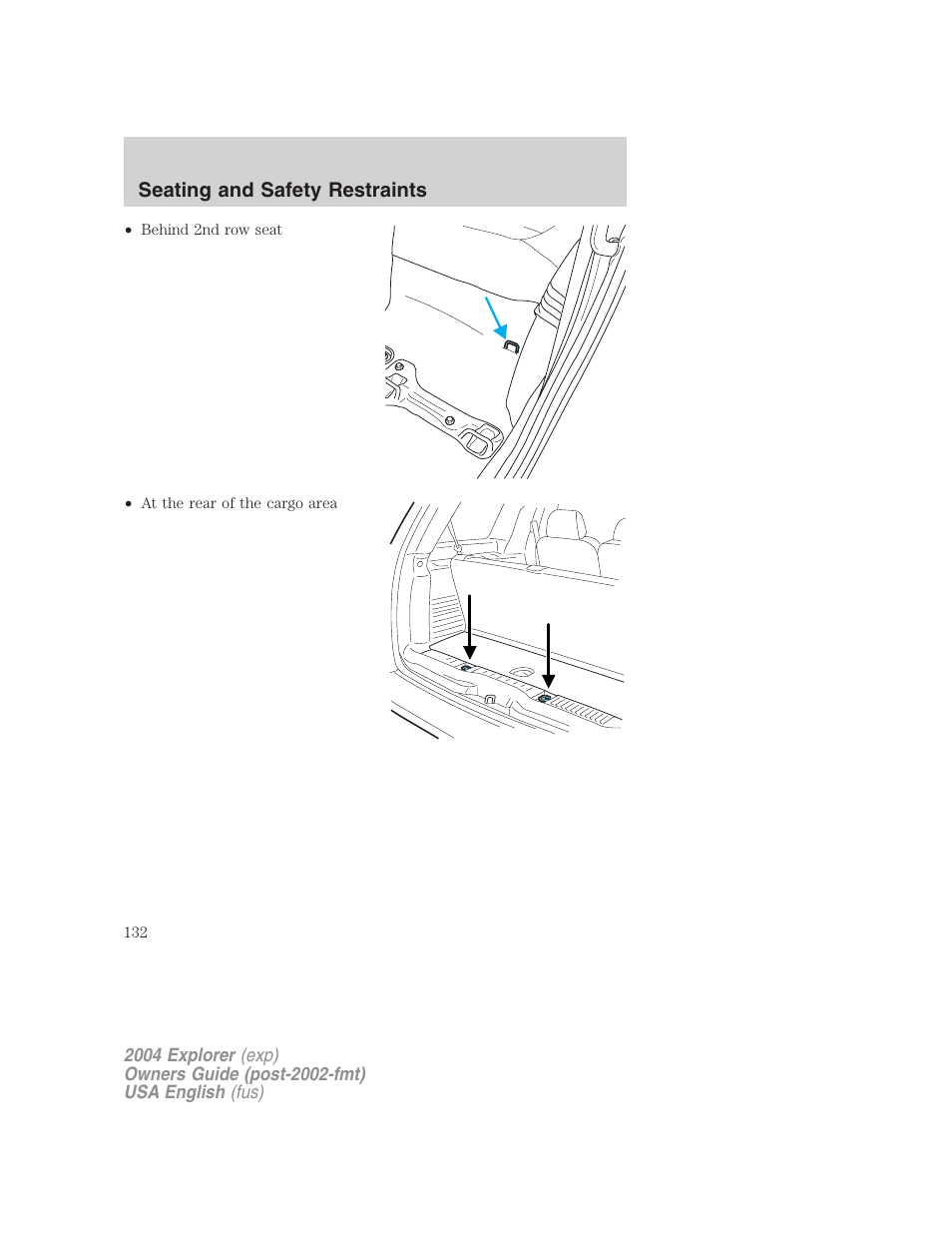 FORD 2004 Explorer v.2 User Manual | Page 132 / 296