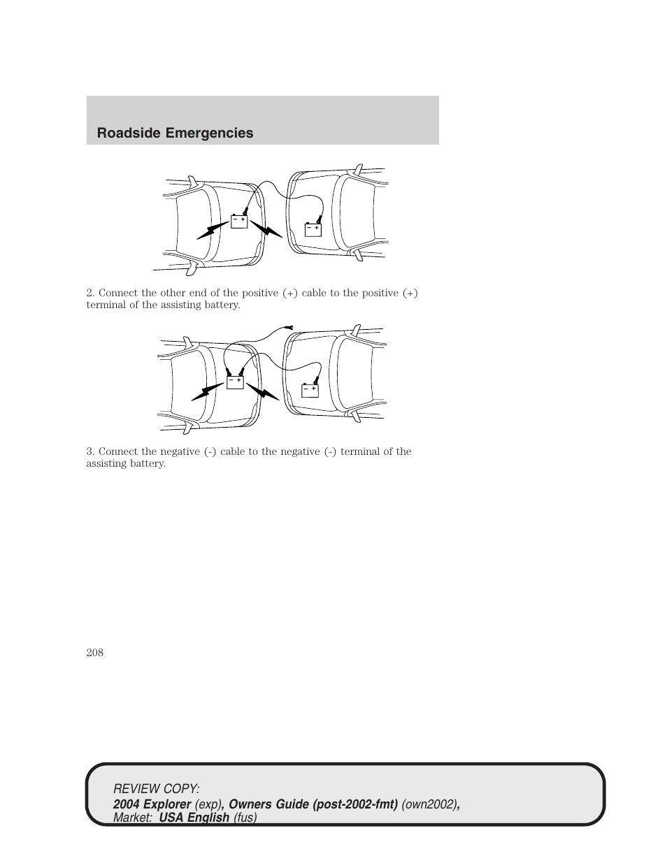 Roadside emergencies | FORD 2004 Explorer v.3 User Manual | Page 208 / 296