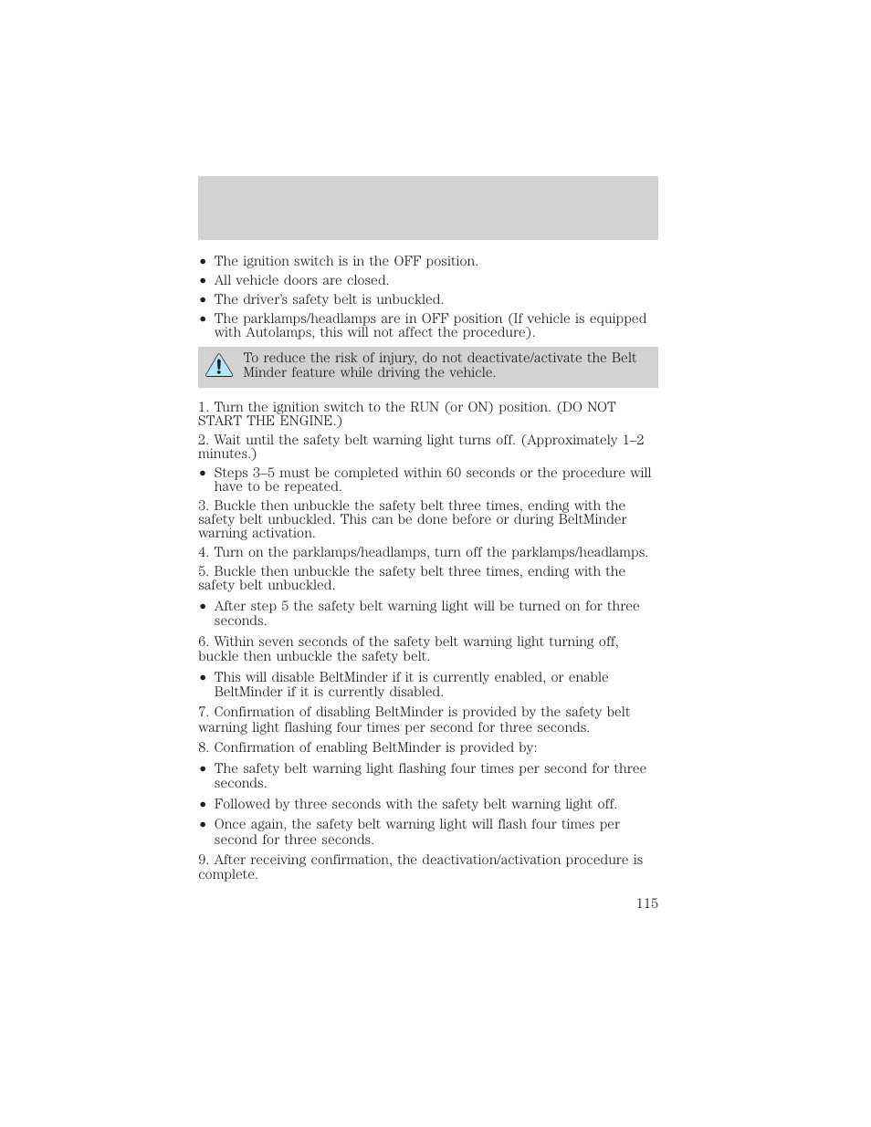 Seating and safety restraints | FORD 2004 F-150 v.1 User Manual | Page 115 / 280