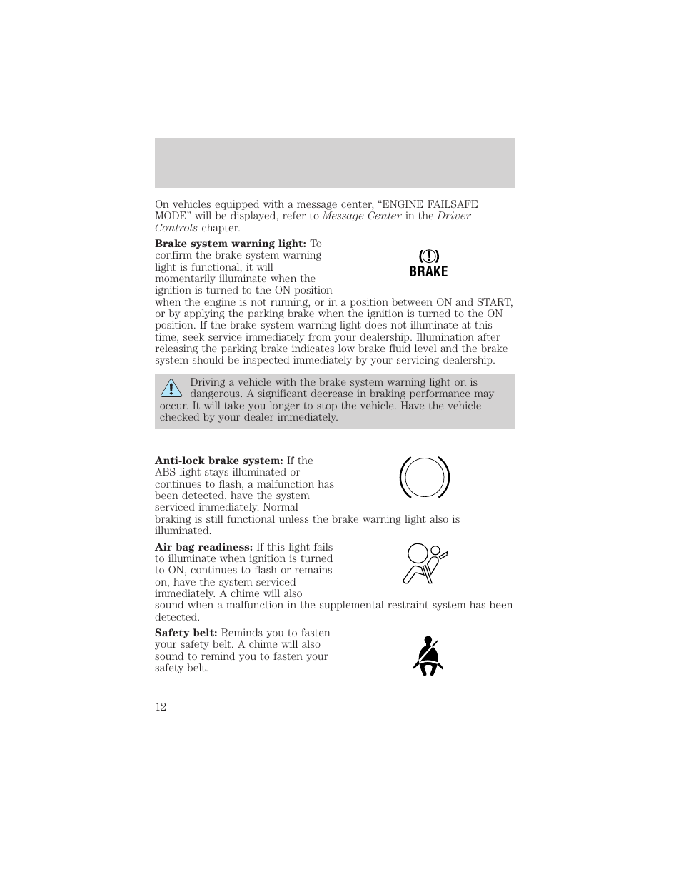 FORD 2004 F-150 v.1 User Manual | Page 12 / 280