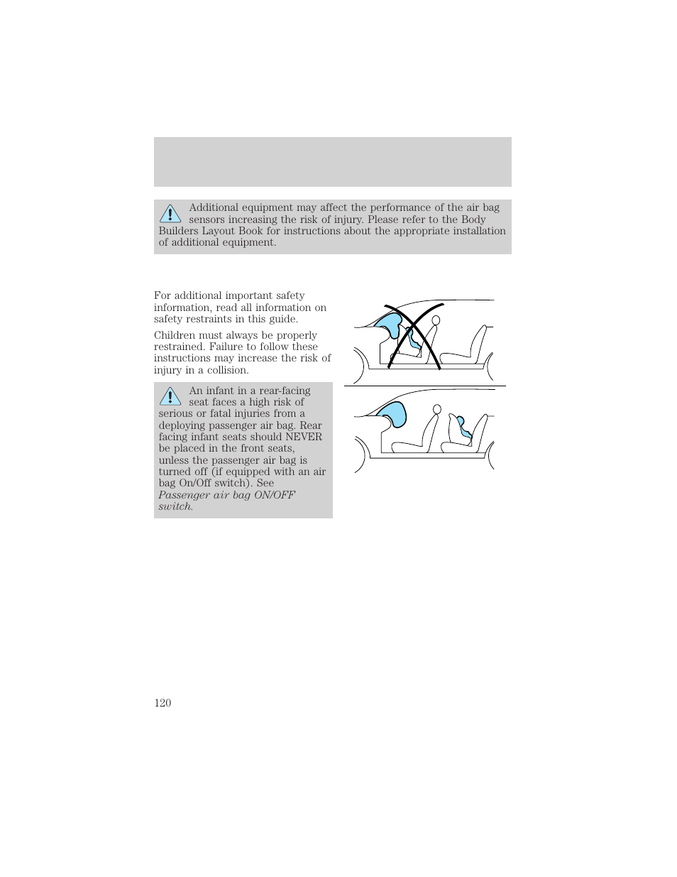 Seating and safety restraints | FORD 2004 F-150 v.1 User Manual | Page 120 / 280